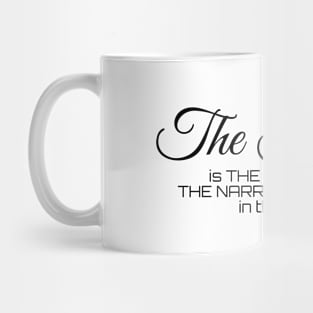 The heart is the wides and the narrowest places in the word (black writting) Mug